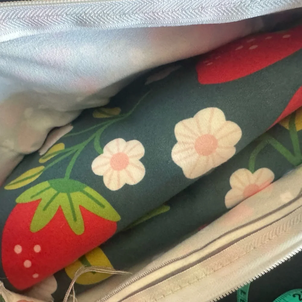 C&C California Floral and Strawberry reversible beach towel &travel bag(see pic)
